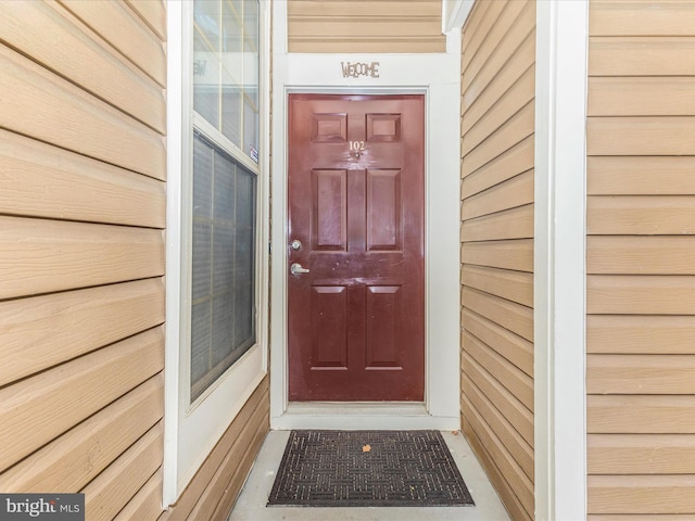 view of entrance to property