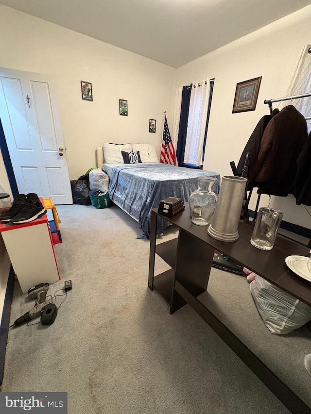 bedroom with carpet flooring