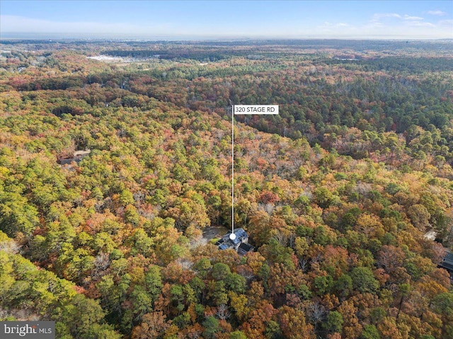 aerial view with a view of trees