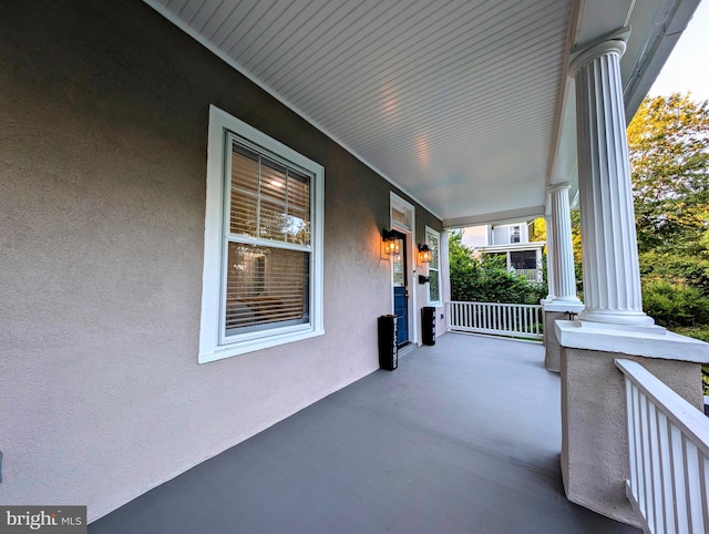 view of patio / terrace featuring a porch