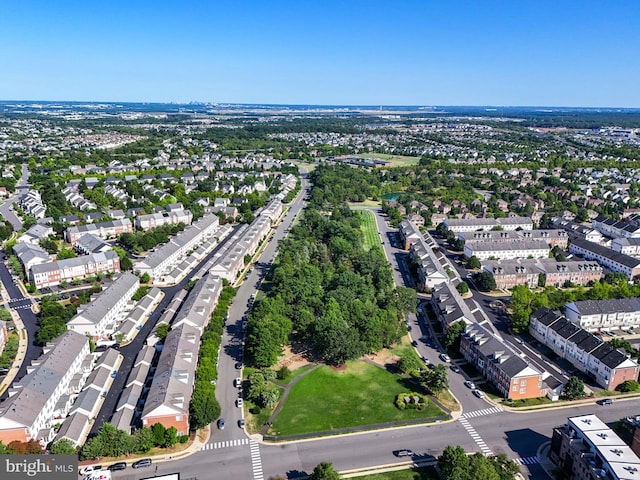 drone / aerial view featuring a residential view