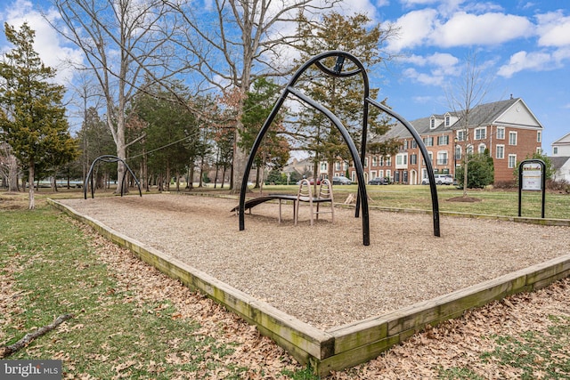 view of home's community with playground community and a residential view