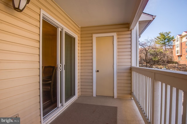 view of balcony