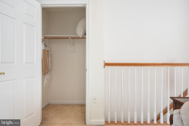 view of closet