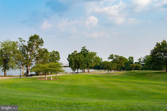 614 N Pitt St N, Alexandria, VA 22314 - view of home's community featuring a lawn, view of golf course, and a water view