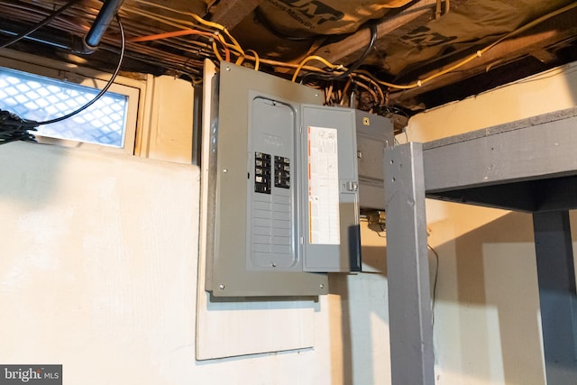 utility room with electric panel