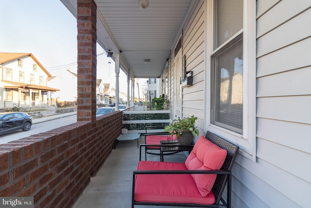 view of patio / terrace with a porch