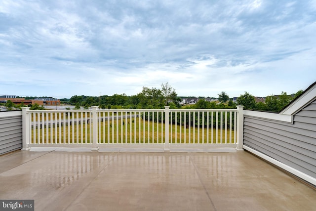 view of patio / terrace featuring a balcony