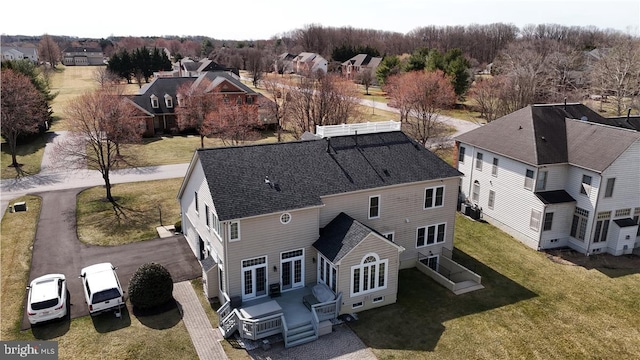 bird's eye view featuring a residential view