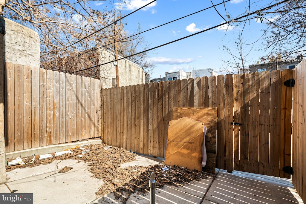 exterior space with fence