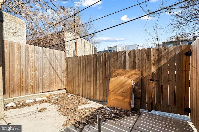 exterior space with fence