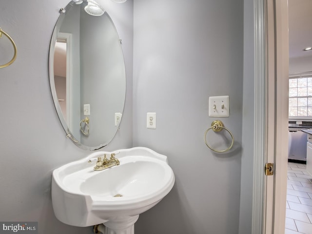 bathroom with a sink