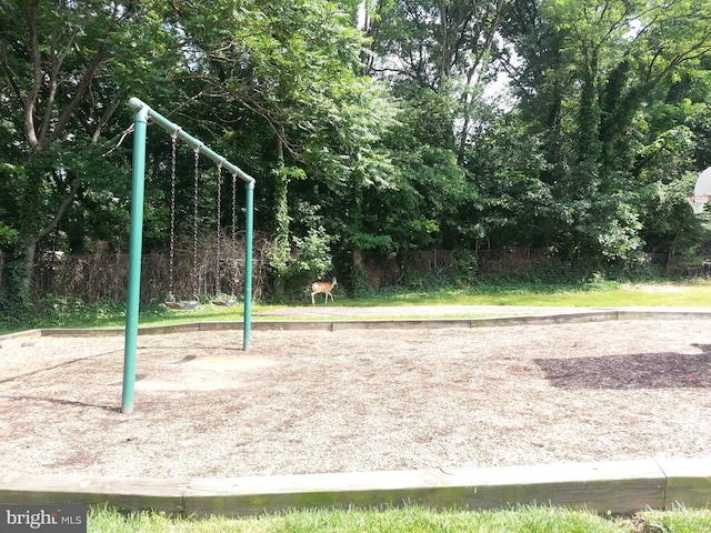 view of play area