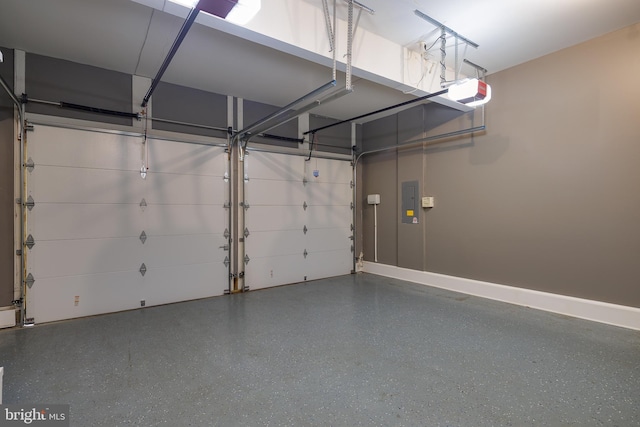 15200 Spotted Turtle Ct, Woodbridge, VA 22193 - garage with baseboards, a garage door opener, and electric panel