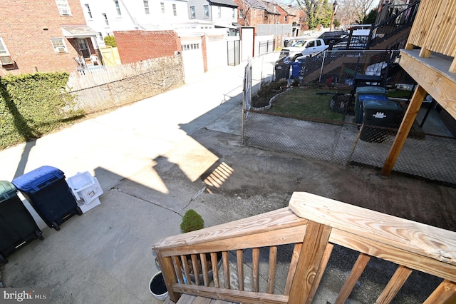 view of patio with fence