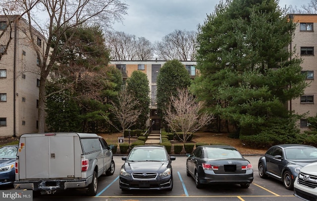 view of uncovered parking lot