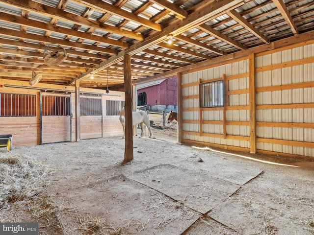 view of horse barn