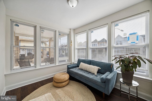 view of sunroom / solarium