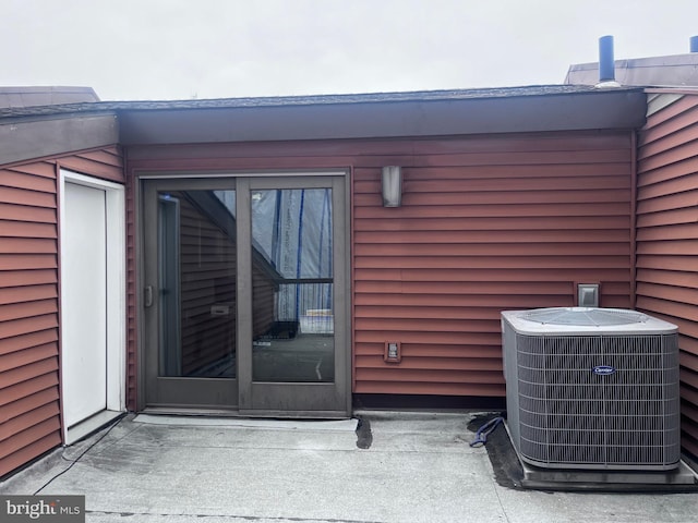 entrance to property with central air condition unit