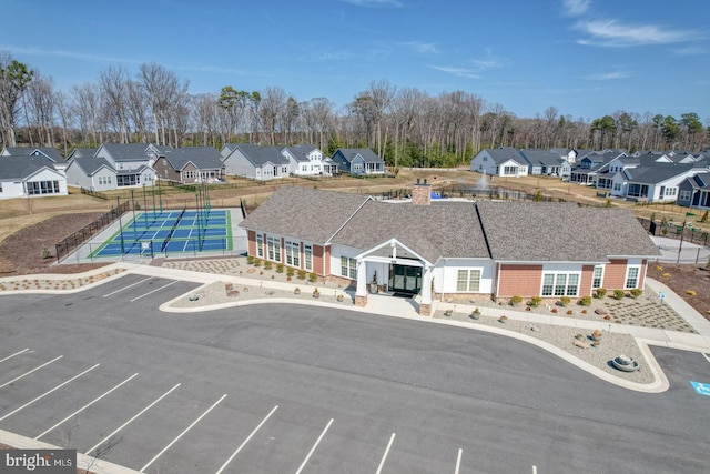 drone / aerial view featuring a residential view