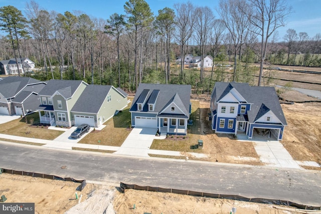 bird's eye view featuring a residential view