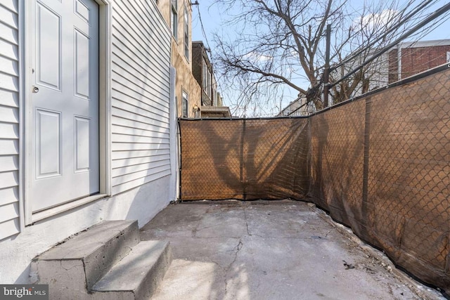 view of patio / terrace with fence