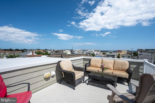 balcony with an outdoor living space