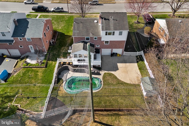 birds eye view of property