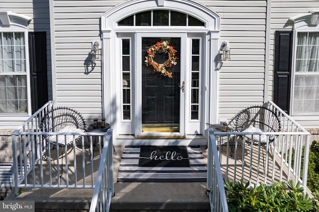 view of entrance to property