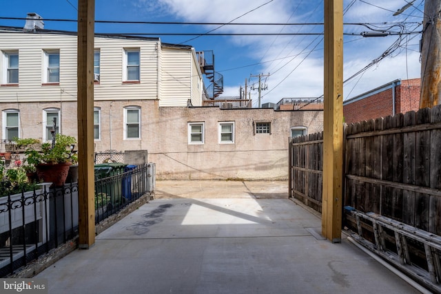 view of patio with fence