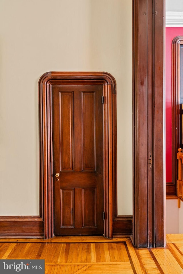 room details with wood finished floors