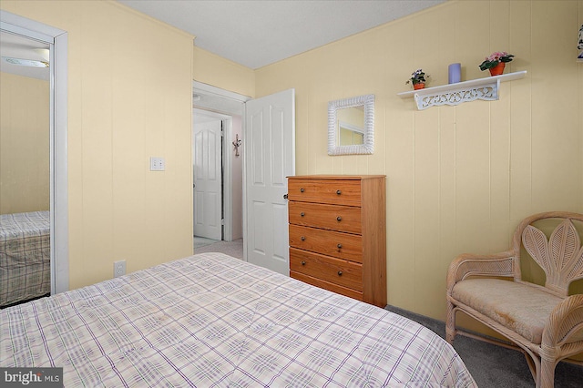 bedroom featuring carpet flooring