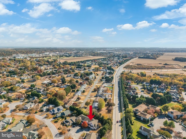 birds eye view of property featuring a residential view