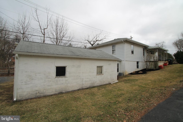 115 Crestmont Ave, State College, PA 16801 - view of side of property featuring a yard and roof with shingles