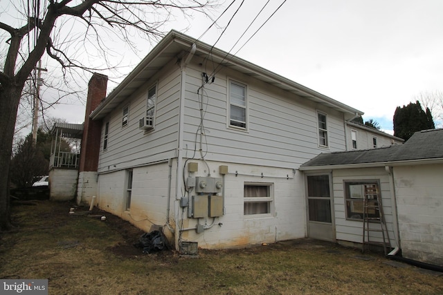 115 Crestmont Ave, State College, PA 16801 - view of property exterior featuring cooling unit and a chimney