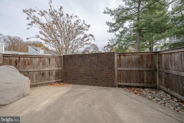 view of patio / terrace featuring a fenced backyard