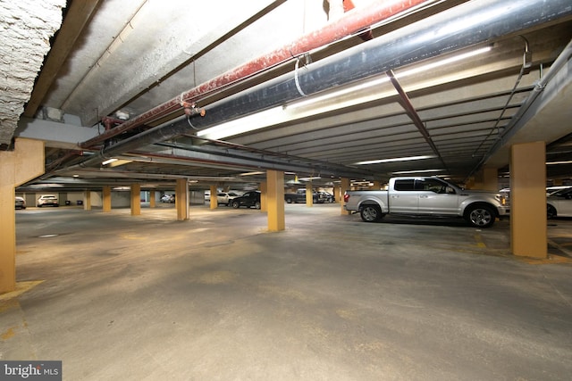 view of parking deck