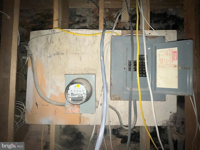 utility room with electric panel