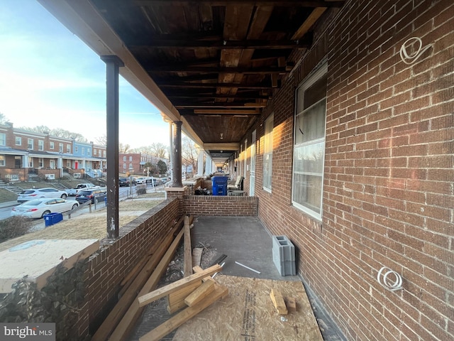 view of patio / terrace with a residential view