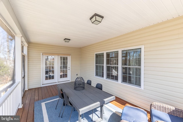 view of sunroom / solarium