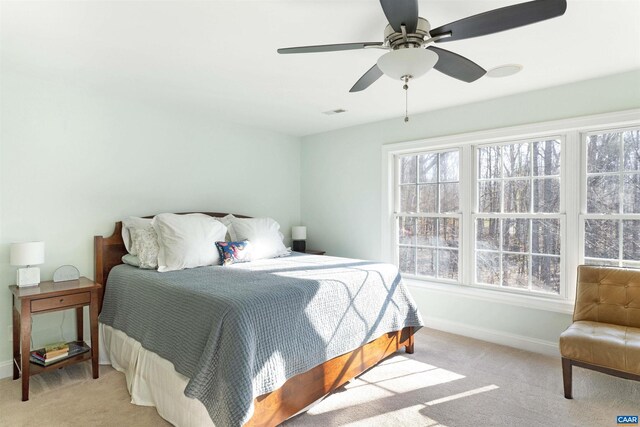 3535 Foxwood Dr, Barboursville, VA 22923 - bedroom featuring visible vents, multiple windows, baseboards, and carpet