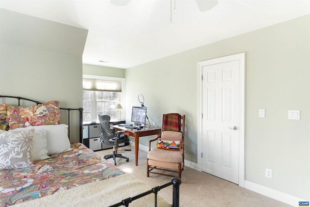 3535 Foxwood Dr, Barboursville, VA 22923 - carpeted bedroom with a ceiling fan and baseboards