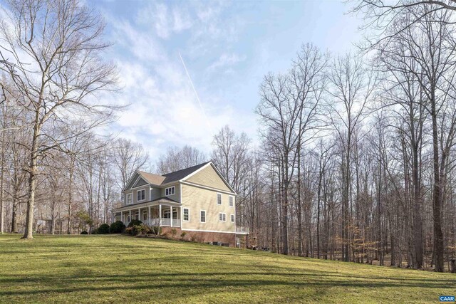 3535 Foxwood Dr, Barboursville, VA 22923 - view of home's exterior featuring a yard