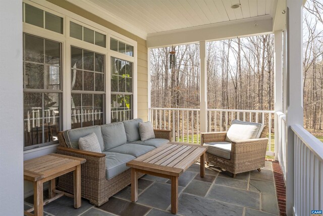 3535 Foxwood Dr, Barboursville, VA 22923 - sunroom featuring outdoor lounge area