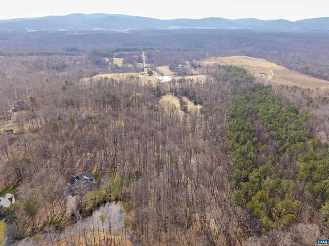 3535 Foxwood Dr, Barboursville, VA 22923 - drone / aerial view with a mountain view and a view of trees