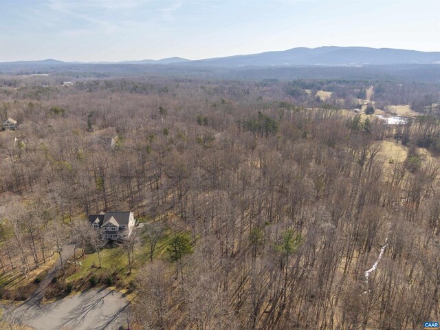 3535 Foxwood Dr, Barboursville, VA 22923 - drone / aerial view with a mountain view and a forest view