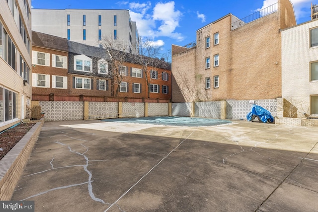 view of patio with fence