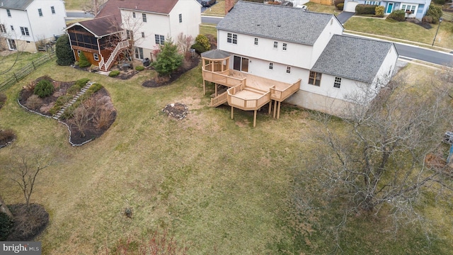 birds eye view of property featuring a residential view