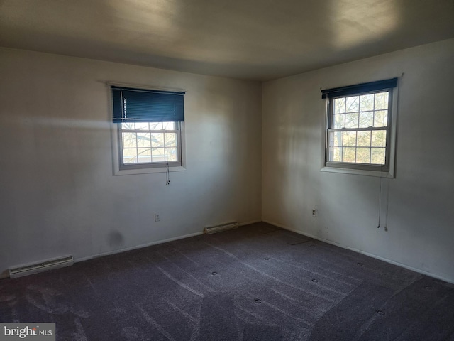 unfurnished room with carpet flooring and visible vents