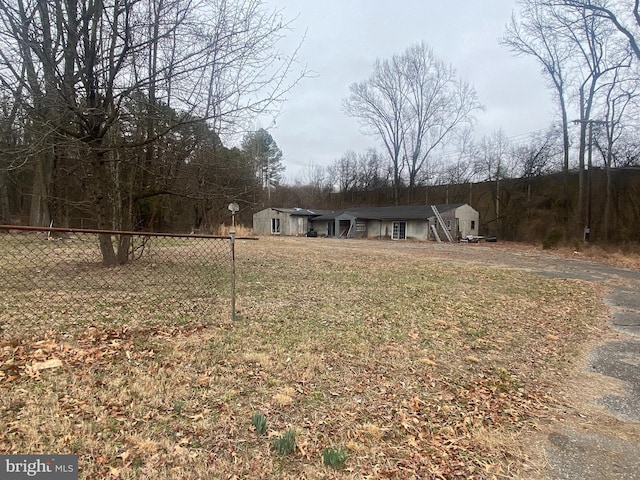 exterior space featuring fence